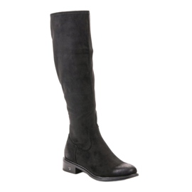 Bottines en daim VINCEZA le noir 6