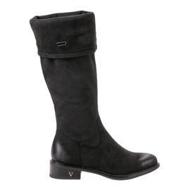 Bottines en daim VINCEZA le noir 8