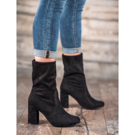 Super Mode Bottines à enfiler sur un poteau le noir 2