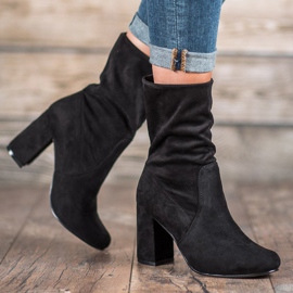 Super Mode Bottines à enfiler sur un poteau le noir 4