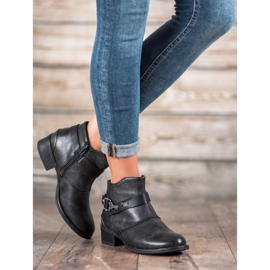 Groto Gogo Bottes avec boucle décorative noir 1