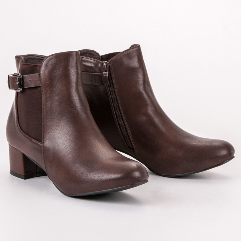 Small Swan Bottes à talons hauts brun 1