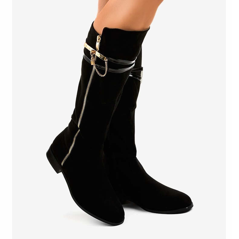 Bottes chaudes noires 7570-PG 2