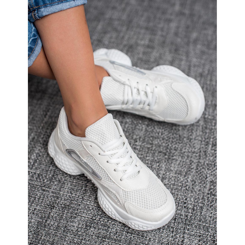 SHELOVET Chaussures de sport textiles blanche 1