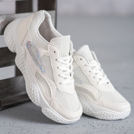 SHELOVET Chaussures de sport textiles blanc 2