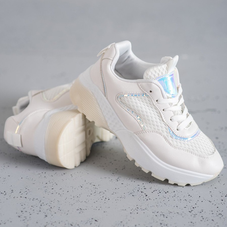 SHELOVET Chaussures de sport confortables blanc 2