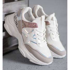 SHELOVET Chaussures de sport à la mode blanc 2