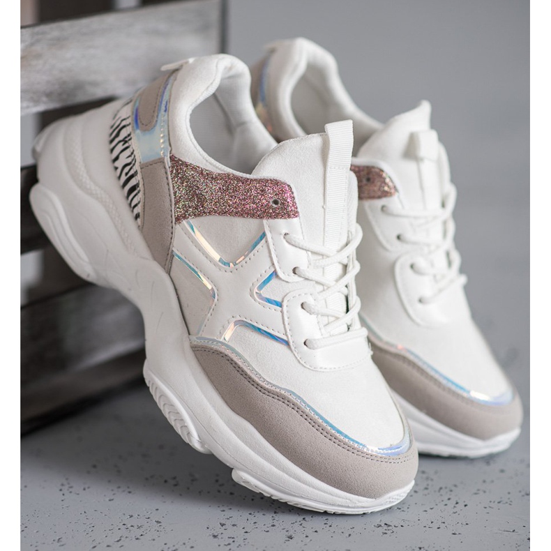 SHELOVET Chaussures de sport à la mode blanc 2
