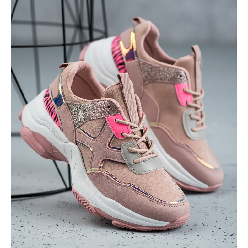 SHELOVET Chaussures de sport à la mode rose 2 SHELOVET Chaussures de sport à la mode rose 2