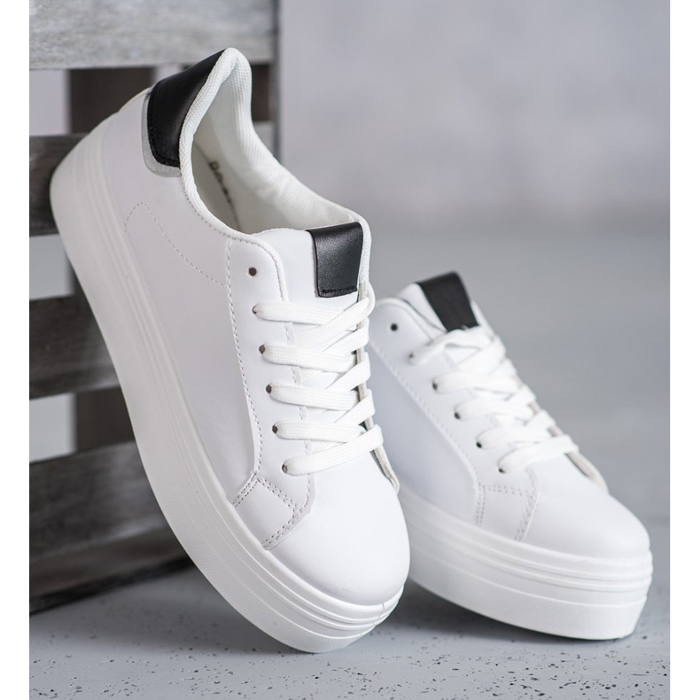 SHELOVET Chaussures de sport à la mode blanc 1