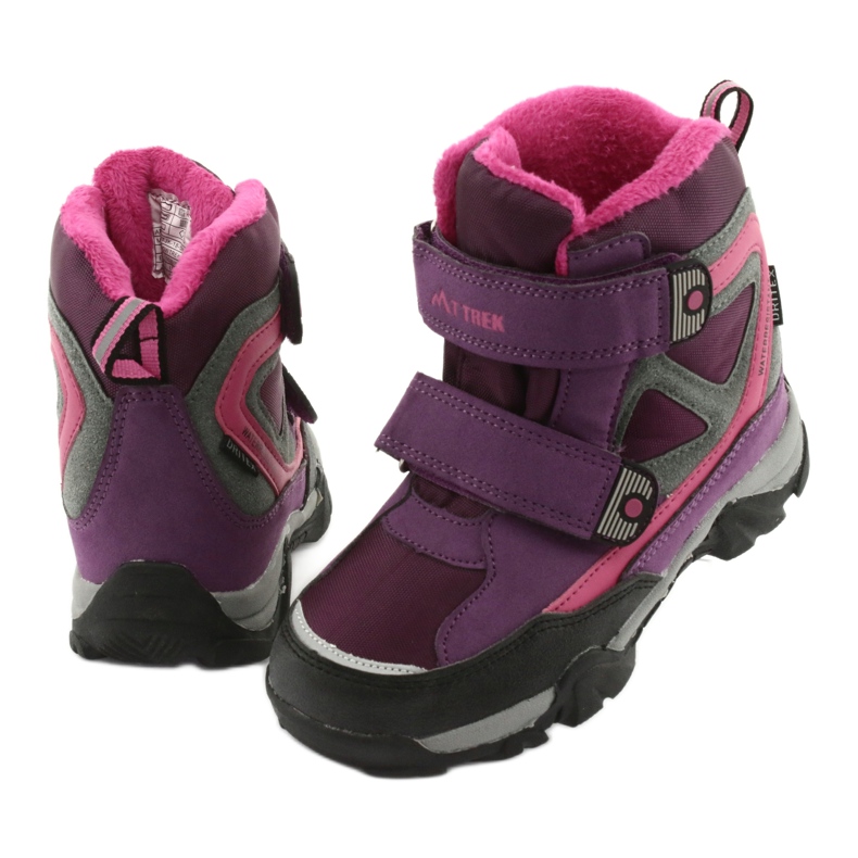Bottes Velcro MtTrek avec membrane 18-501-011 violet rose gris 3 Bottes Velcro MtTrek avec membrane 18-501-011 violet rose gris 3