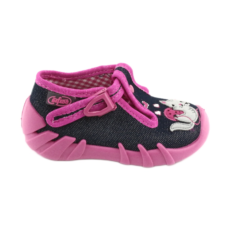 Chaussures enfant Befado 110P348 rose bleu marine 1
