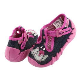 Chaussures enfant Befado 110P348 bleu marine multicolore rose 3 Chaussures enfant Befado 110P348 bleu marine multicolore rose 3