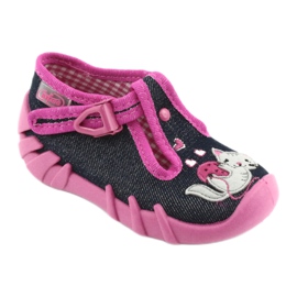 Chaussures enfant Befado 110P348 bleu marine multicolore rose 1 Chaussures enfant Befado 110P348 bleu marine multicolore rose 1