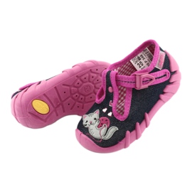 Chaussures enfant Befado 110P348 bleu marine multicolore rose 4 Chaussures enfant Befado 110P348 bleu marine multicolore rose 4
