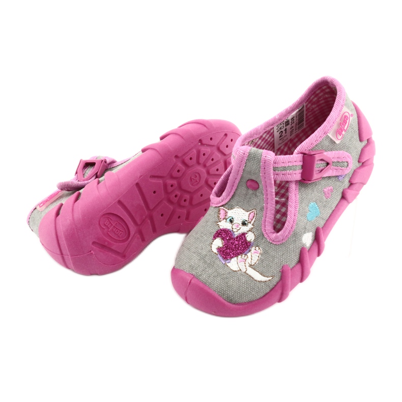 Chaussures pour enfants Befado 110P338 rose gris 4