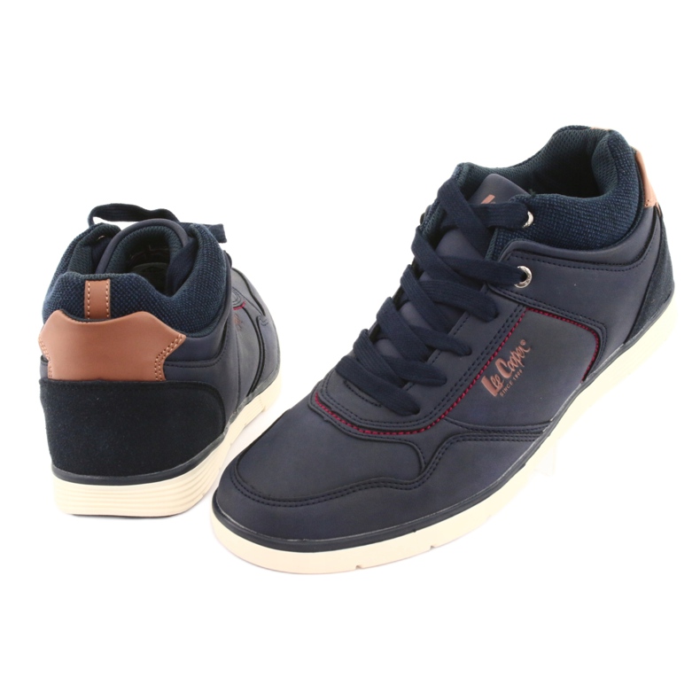 Chaussures homme Lee Cooper 19-29-032B bleu marine brun 4