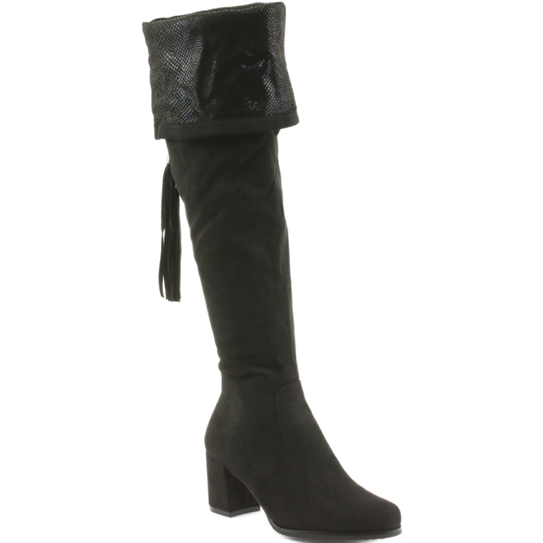 Bottines en daim noir Filippo 514 le noir 2