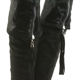 Bottines en daim noir Filippo 514 4