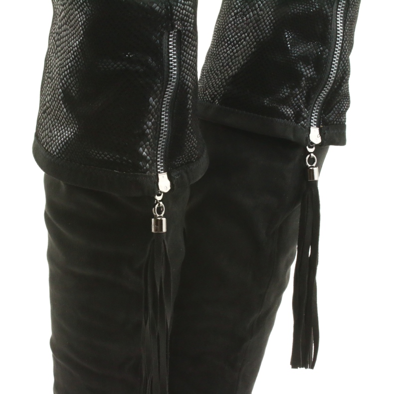 Bottines en daim noir Filippo 514 le noir 4