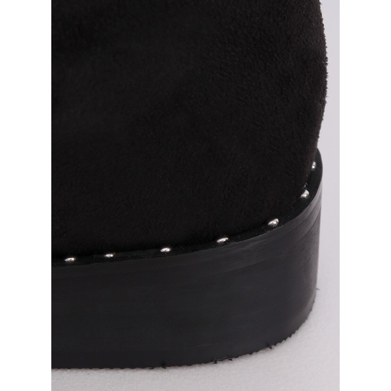 Bottines en daim noir QT04P Noir 2