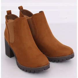 Chelsea boots talons hauts camel 8B879 Camel brun 3