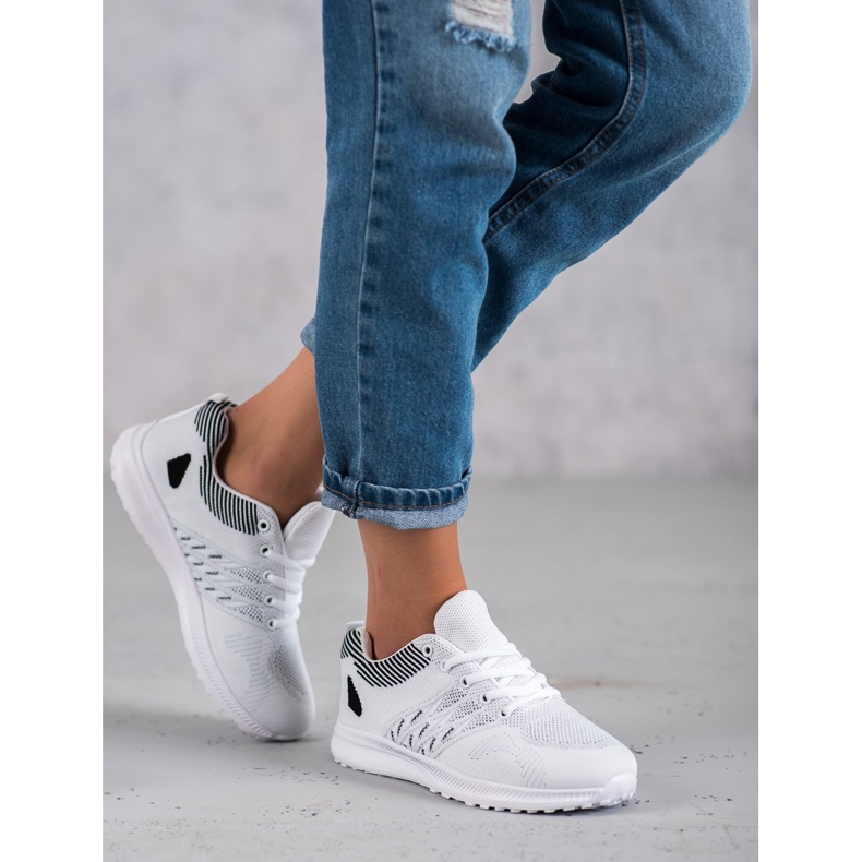 SHELOVET Chaussures de sport légères blanche 1