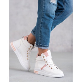SHELOVET Baskets blanches femme 2