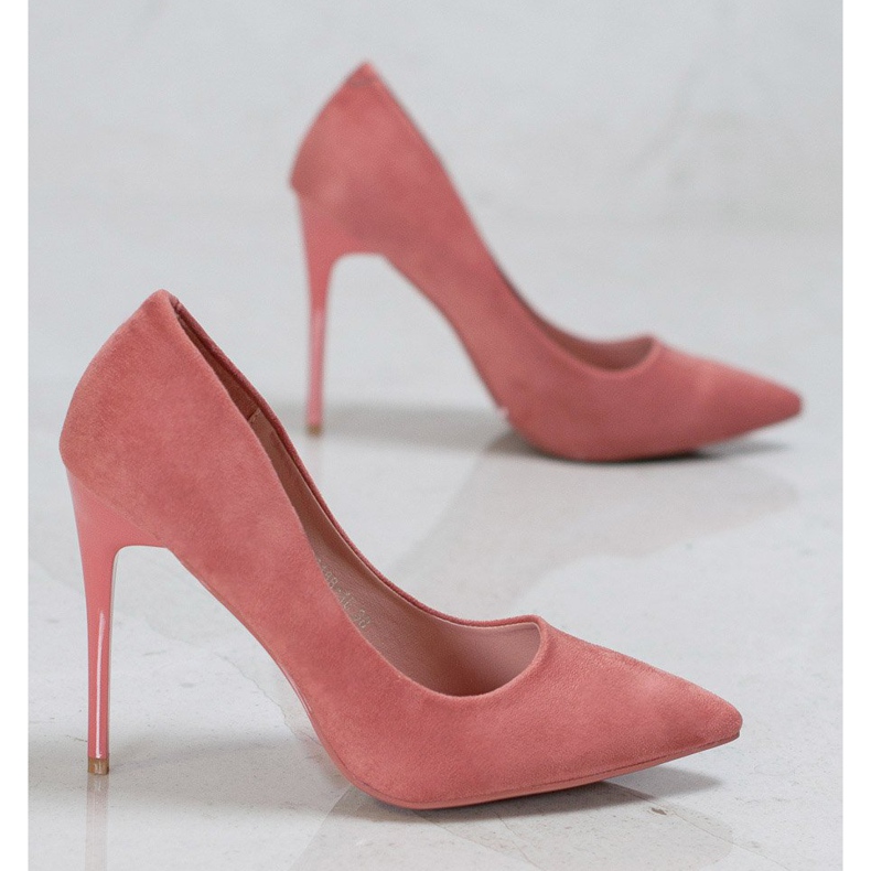 Cm Paris Talons en daim rose 1