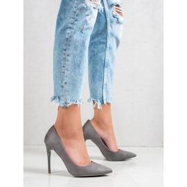 Cm Paris Talons en daim gris 3
