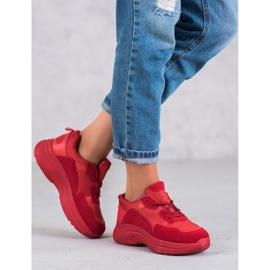 SHELOVET Chaussures de sport rouges 1 SHELOVET Chaussures de sport rouges 1