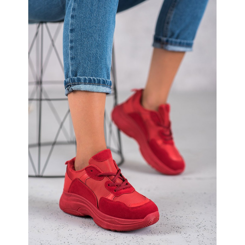 SHELOVET Chaussures de sport rouges 2