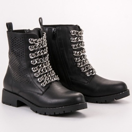 Groto Gogo Des bottines rock noir 1