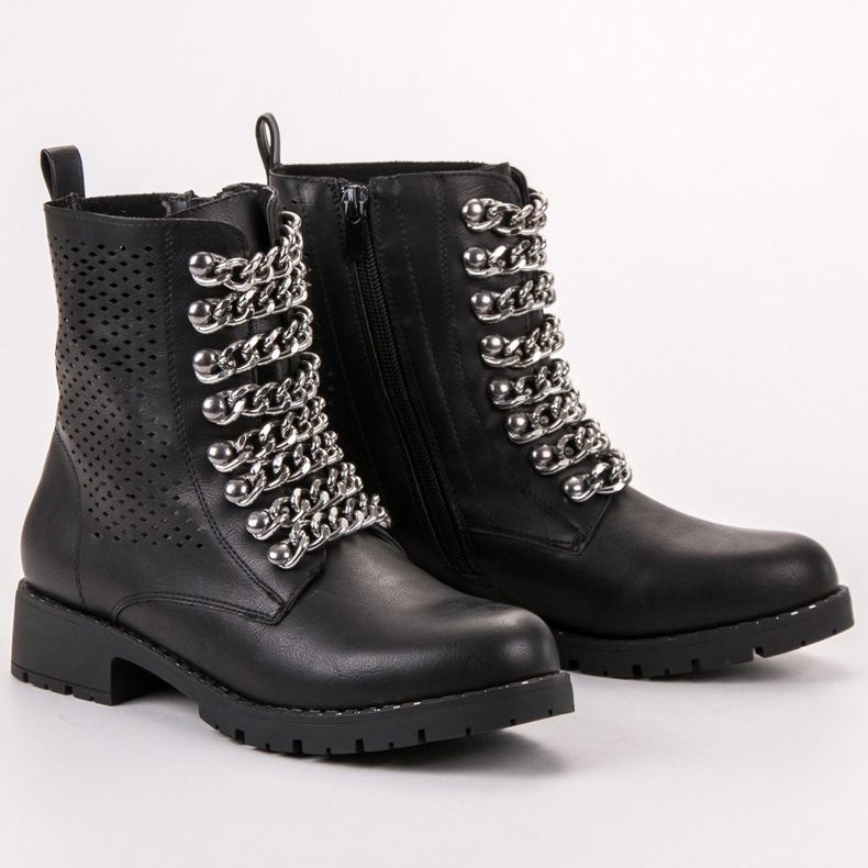 Groto Gogo Des bottines rock noir 1