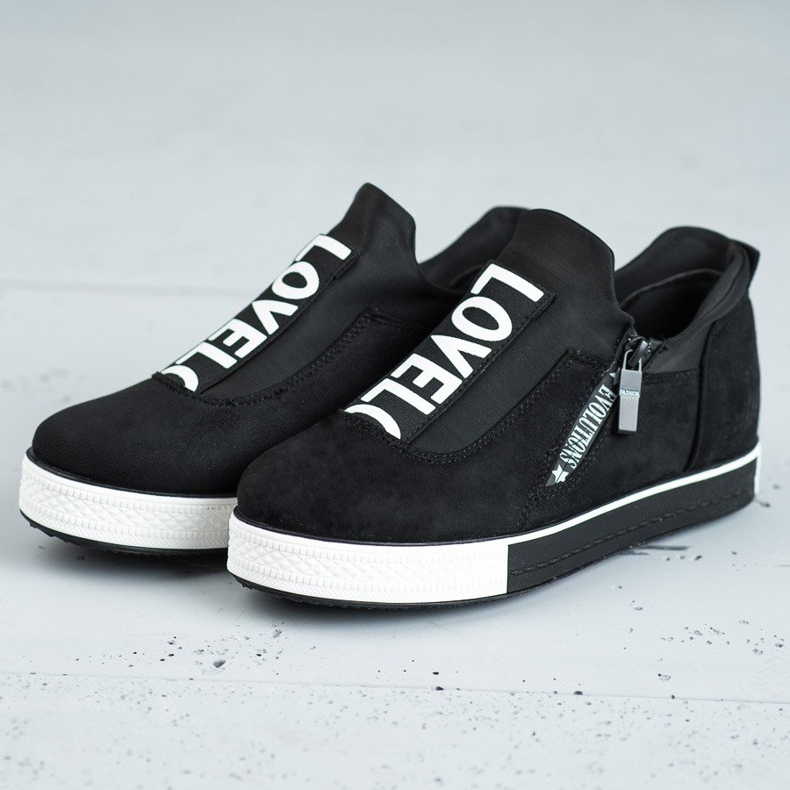 SHELOVET Aime les chaussures de sport noir 1