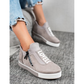 SHELOVET Aime les chaussures de sport gris 1