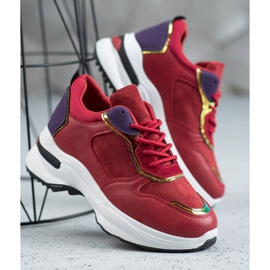 SHELOVET Baskets décontractées rouge 1