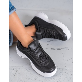 SHELOVET Chaussures de sport à la mode noir 1