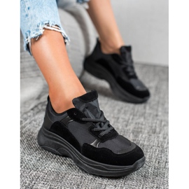 SHELOVET Chaussures de sport noires le noir 2