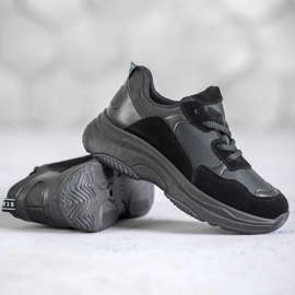 SHELOVET Chaussures de sport noires le noir 1