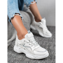 SHELOVET Chaussures de sport classiques blanc 2