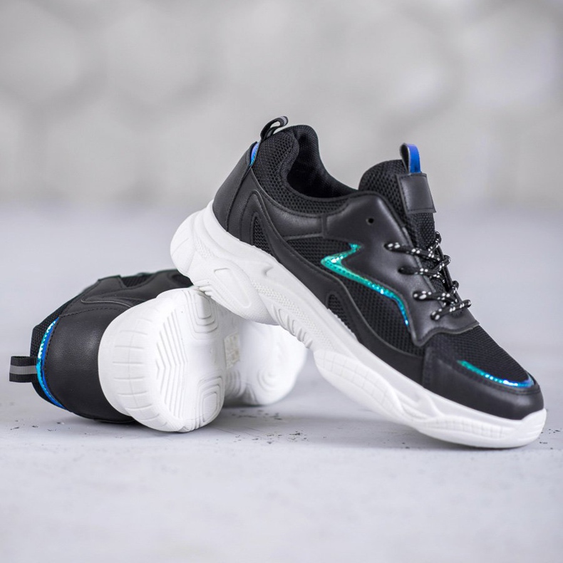 SHELOVET Chaussures de sport classiques noir 1
