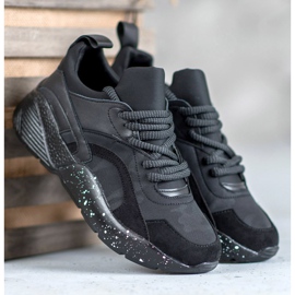 Muto Baskets Moro confortables le noir 4