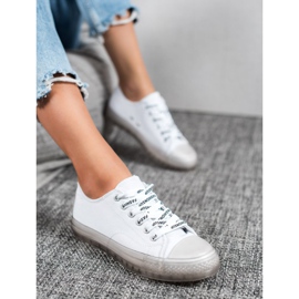 SHELOVET Baskets basses pour femmes blanc 2