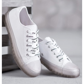 SHELOVET Baskets basses pour femmes blanc 1