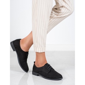 SHELOVET Chaussures en daim le noir 3