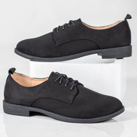 SHELOVET Chaussures en daim noir 2