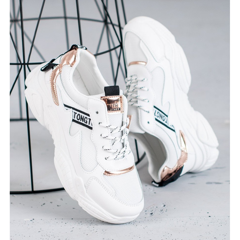 SHELOVET Chaussures de sport confortables blanche 1