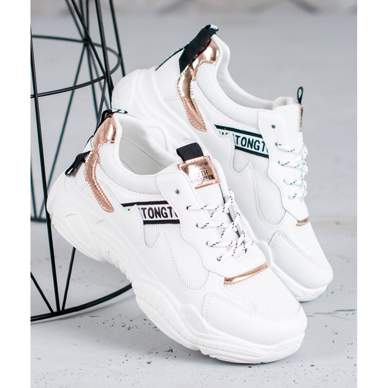 SHELOVET Chaussures de sport confortables blanche 2