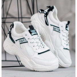 SHELOVET Chaussures de sport confortables blanc 1